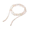 Natural Pearl & Glass Seed Beaded Rope Knot Multi Layered Necklace for Women NJEW-JN03908-03-1