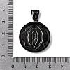 304 Stainless Steel Pendants STAS-I370-02EB-03-3