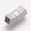 304 Stainless Steel Magnetic Clasps with Glue-in Ends STAS-E144-063P-2