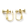 Brass Clip-on Earring Findings X-KK-Z007-23G-2