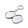 Iron Folding Mirror Keychain DIY-D079-01C-4