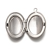 Non-Tarnish 316 Stainless Steel Locket Pendants X-STAS-O135-05P-3