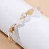 Natural Rutilated Quartz Beaded Bracelets G-P563-07P-03-1