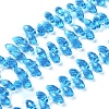 Crystal Glass Beads Strands GLAA-D033-22-1