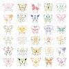 PVC Self Adhesive Butterfly Sticker Labels STIC-PW0015-13-4