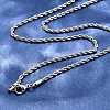 Non-Tarnish 304 Stainless Steel Rope Chain Necklaces X-STAS-M174-014P-B-1