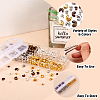 Brass Crimp Beads Covers KK-TA0007-01-4
