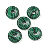 Synthetic Malachite Donut/Pi Disc Charms G-G142-01C-1