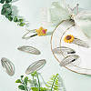 100Pcs Iron Hair Clip Findings PHAR-SC0001-002B-4
