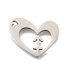 201 Stainless Steel Pendants STAS-A116-01P-09-1