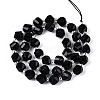 Natural Black Onyx(Dyed & Heated) Beads Strands G-T144-24A-03-2