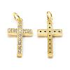 DIY Brass Micro Pave Cubic Zirconia Charms DIY-S030-57G-1