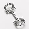 Tarnish Resistant 304 Stainless Steel Clasps STAS-D166-102P-2