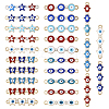  50Pcs 25 Styles Alloy Enamel Connector Charms FIND-TA0003-23-10