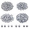 400Pcs 4 Styles Opaque Acrylic Beads SACR-SZ0001-15-1