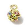 Brass Enamel Charms KK-E092-12G-05-1