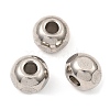 Non-Tarnish 304 Stainless Steel European Beads STAS-D061-01P-3