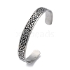 304 Stainless Steel Cuff Bangles BJEW-P307-02A-P-1