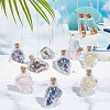 ARRICRAFT 10Pcs Mixed Gemstones Chips in Skull Glass Bottle Display Decorations DJEW-AR0001-08-3