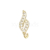 DIY Brass Micro Pave Cubic Zirconia Earring Findings KK-E791-16G-1