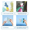 Waterproof PVC Colored Laser Stained Window Film Static Stickers DIY-WH0314-085-3