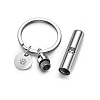 Column Openable Pet Memorial Urn Ashes Stainless Steel Pendant Keychain ANIM-PW0001-024-2