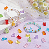  128Pcs 16 Styles Transparent Acrylic Beads RESI-NB0001-87-5