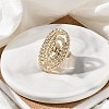 Alloy Adjustable Rings for Women RJEW-B108-06KCG-03-3