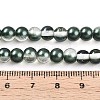 Baking Paint Transparent Glass Beads Strands DGLA-N011-6mm-07-4