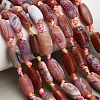 Dyed & Heated Natural Fire Crackle Agate Beads Strands GG-CBAB9C6-A01-02-1