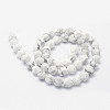 Natural Howlite Beads Strands G-F523-28-8mm-2