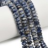 Natural Blue Spot Jasper Beads Strands G-G317-A11-3x6mm-1