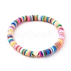 Handmade Polymer Clay Heishi Beads Stretch Bracelets Sets BJEW-SZ0001-59-11