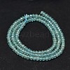 Faceted Rondelle Natural Apatite Bead Strands G-F289-46-2
