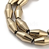 Electroplated Synthetic Non-magnetic Hematite Beads Strands G-Z032-B02-02-4