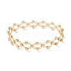 Brass Star Folding Retractable Ring Bracelet RJEW-G252-03G-3