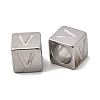 304 Stainless Steel European Beads STAS-D382-02V-P-1