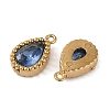Ion Plating(IP) 304 Stainless Steel Micro Pave Cubic Zirconia Charms X-STAS-K256-20G-01-2