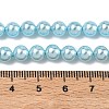 Electroplated Shell Pearl Beads Strands BSHE-G041-6mm-03-2