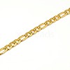 Fashionable 304 Stainless Steel Figaro Chain Necklaces for Men STAS-A028-N017G-2