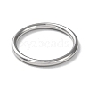 Non-Tarnish 304 Stainless Steel Simple Plain Band Finger Ring for Women Men RJEW-F152-01B-P-2