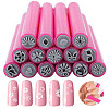 15Pcs 15 Styles Plastic Nail Art Seal Stamps Pens Set TOOL-WH0165-08-1