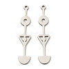 Non-Tarnish 201 Stainless Steel Pendants STAS-M318-31P-1