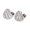 Non-Tarnish 304 Stainless Steel Stud Earring Findings STAS-I183-03B-P-2