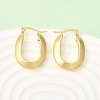 Oval 201 Stainless Steel Hoop Earrings EJEW-Z151-06G-3