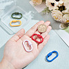 5Pcs 5 Colors Baking Paint Alloy Screw Locking Carabiners FIND-FI0001-12-3