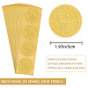 Self Adhesive Gold Foil Embossed Stickers DIY-WH0211-250-2