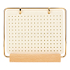 Iron Felt Enamel Pin Display Pages with Wooden Base ODIS-WH0007-77-1