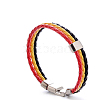 Imitation Leather Multi-strand Bracelets for Women Men WG7AE3D-23-1