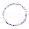 3Pcs 3 Color Glass Seed Beaded Stretch Bracelets Set BJEW-JB09426-2